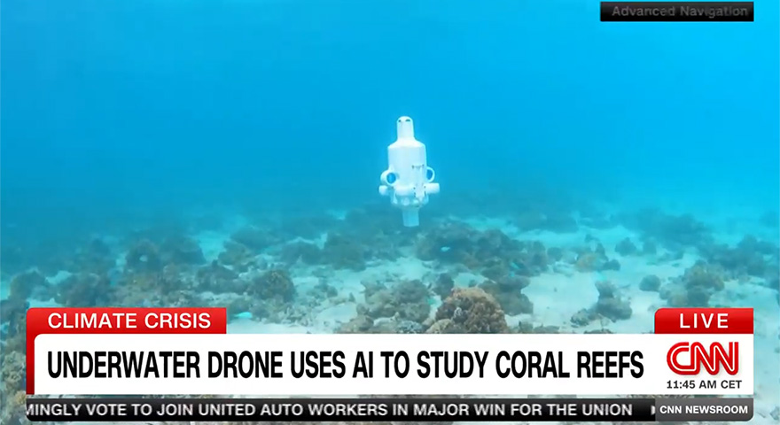 Featured on CNN: Advanced Navigation’s Hydrus Uses AI to Study Coral Reefs