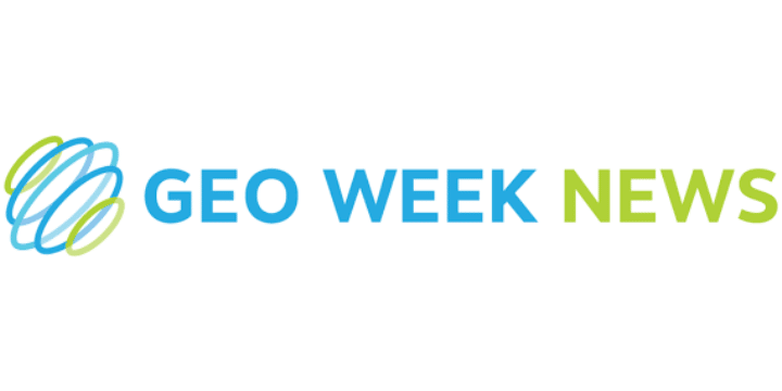 The logo for Geo Week News, featuring the text