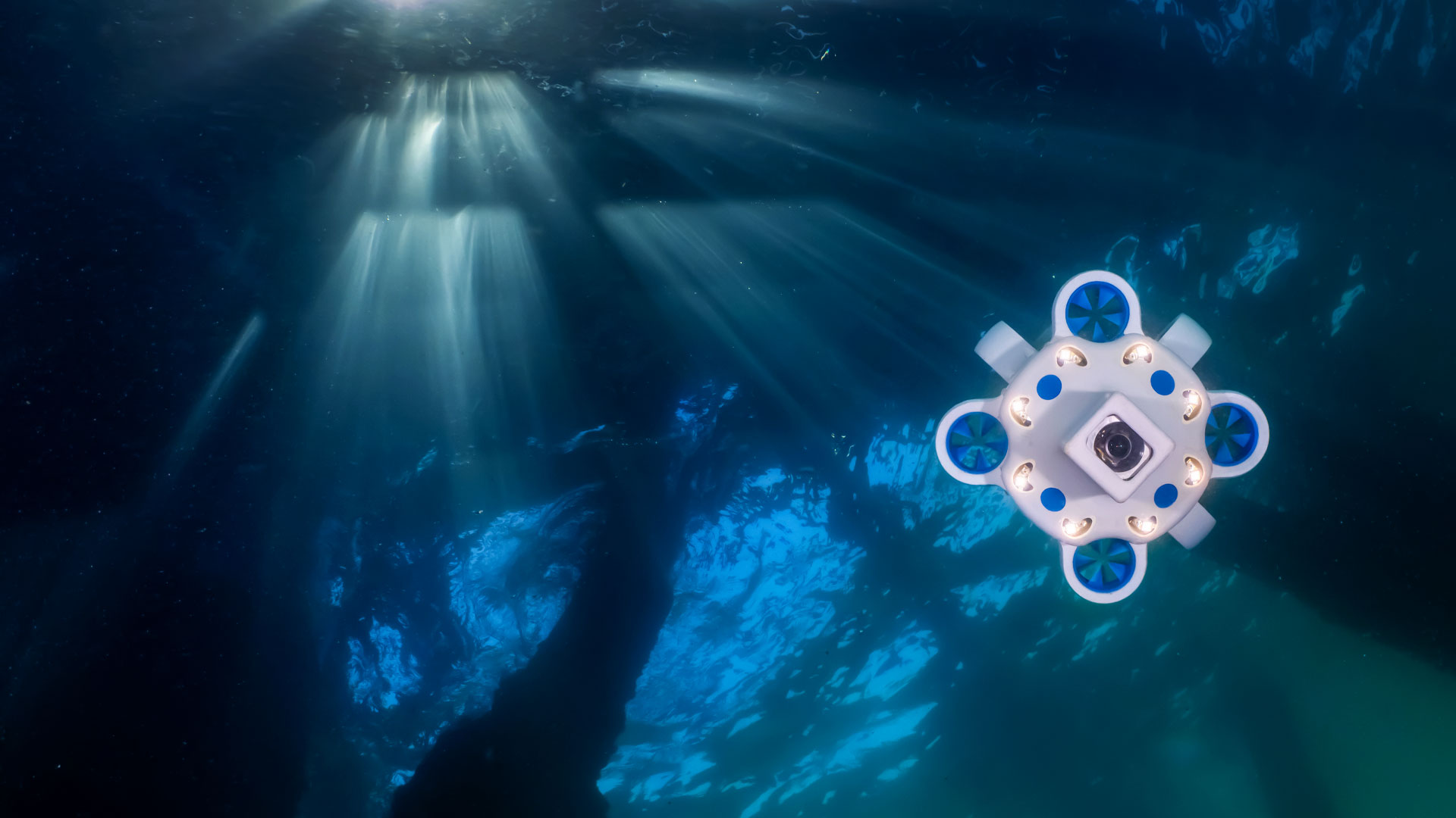 View of Autonomous Underwater Vehicle using Inertial Navigation