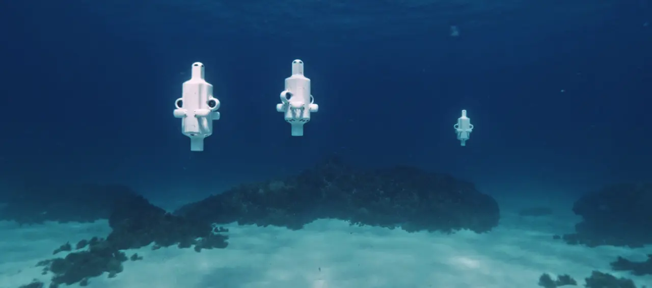 Micro hovering AUV Hydrus operating as a fleet at Hall Bank