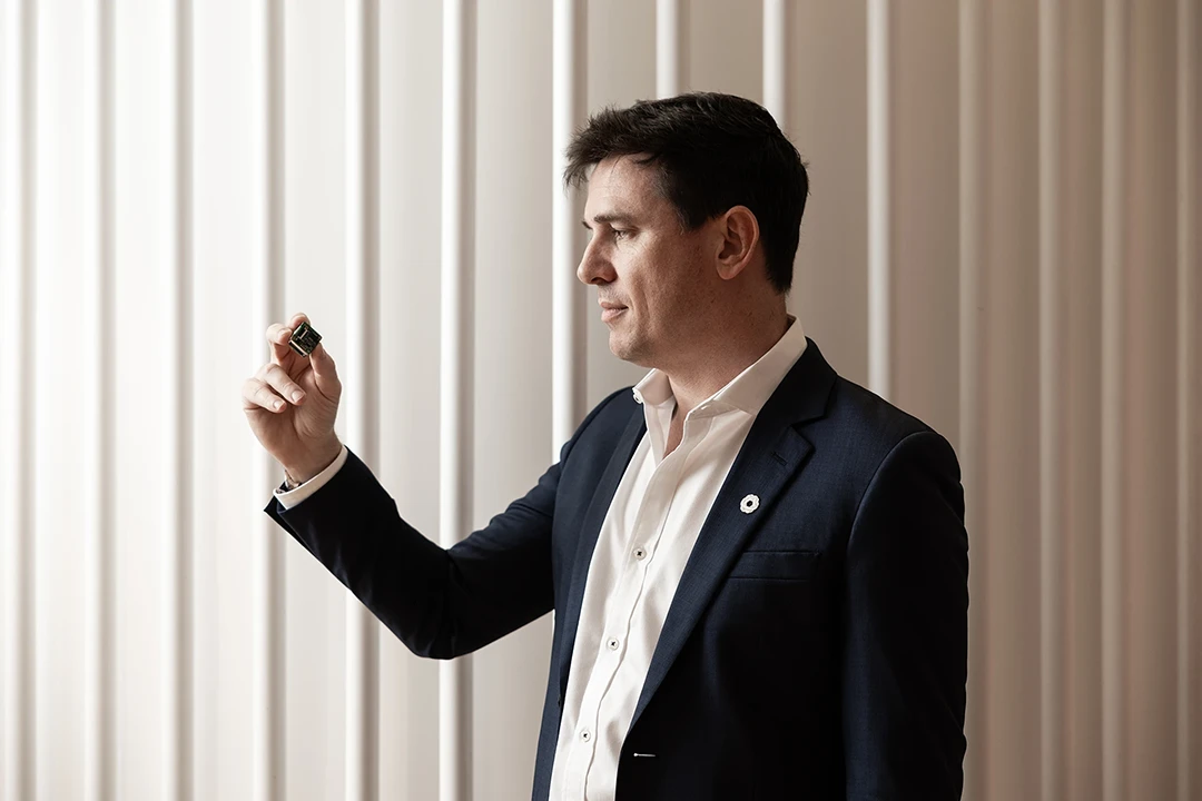 Chris Shaw, CEO and co-founder of Advanced Navigation with miniaturized inertial system